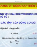 Bài giảng Lý thuyết ô tô - Chương 2: Động cơ trên ô tô