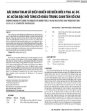 Xác định tham số điều khiển bộ biến đổi 3 pha AC-DC-AC-AC đa bậc nối tầng có khâu trung gian tần số cao