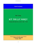 Kỹ thuật nhiệt - Trịnh Văn Quang