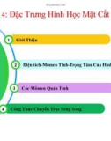 Bài giảng Sức bền vật liệu - Chương 4: Đặc trưng hình học mặt cắt ngang