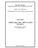 Giáo trình Nhiên liệu, dầu, mỡ và chất tẩy rửa - Trường ĐH Công nghiệp Quảng Ninh