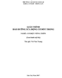 Giáo trình Bảo dưỡng sửa chữa động cơ đốt trong (Nghề: Cơ điện nông thôn) - Trường CĐ Cộng đồng Lào Cai