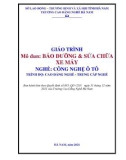 Giáo trình Bảo dưỡng và sửa chữa xe máy (Nghề: Công nghiệp ô tô - CĐ/TC) - Trường Cao đẳng nghề Hà Nam (2021)