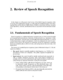 Speech recognition using neural networks - Chapter 2