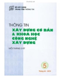 Thông tin Xây dựng cơ bản và khoa học công nghệ xây dựng – Số 5/2015