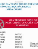 Bài thuyết trình Quá trình gia công cơ khí: Phay, chuốt, cưa, giũa và gia công bánh răng