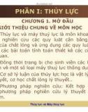 Bài giảng Thủy lực và máy thủy lực