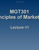 Principles of marketing: Lecture 11