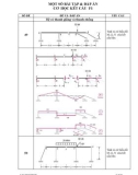 Một số bài tập và đáp án cơ học kết cấu