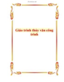 Giáo trình thủy văn công trình xây dựng