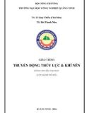 Giáo trình Truyền động thủy lực và khí nén: Phần 1 - Trường ĐH Công nghiệp Quảng Ninh