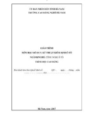 Giáo trình Kỹ thuật kiểm định ô tô (Nghề: Công nghệ ô tô - Cao đẳng) - Trường Cao đẳng nghề Hà Nam (năm 2017)