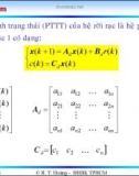 Bài giảng lý thuyết điều khiển tự động - Mô tả toán học hệ thống điều khiển rời rạc part 7