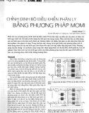 Chỉnh định bộ điều khiển phân ly bằng phương pháp Momi