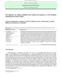 The influence of cutting conditions and cutting tool geometry on the atomistic modeling of precision cutting