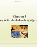 Bài giảng Thống kê trong doanh nghiệp xây dựng: Chương 5