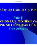 Bài giảng tập huấn tại công ty PortCoast - Phần II: Chọn lựa mô hình và thông số liên quan của đất (Trần Quang Hộ)