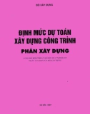 Định mức dự toán xây dựng công trình phần xây dựng - Bộ Xây dựng