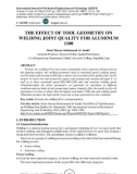 The effect of tool geometry on welding joint quality for aluminum 1100