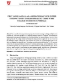 First language (L1) as a mediational tool in peer interaction in English speaking tasks by EFL college students in Vietnam