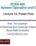 Lecture Power system operation and control - Lesson 12: Power flow