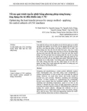 Tối ưu quá trình truyền nhiệt bằng phương pháp năng lượng - ứng dụng cho tủ điều khiển máy CNC