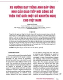 Xu hướng dạy tiếng Anh đáp ứng nhu cầu giao tiếp nơi công sở trên thế giới: Một số khuyến nghị cho Việt Nam