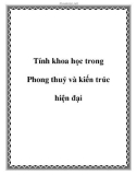 Tính khoa học trong Phong thuỷ và kiến trúc hiện đại