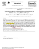 Investigate the Optimal Combination of Process Parameters for EDM by Using a Grey relational analysis