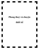 Phong thuỷ và chuyện thiết kế