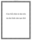 Cảm biến điện tử dán trên da như hình xăm tạm thời