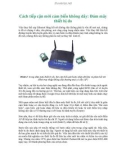 Cách tiếp cận mới cảm biến không dây Linksys