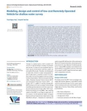 Modeling, design and control of low-cost remotely operated vehicle for shallow water survey