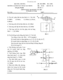 Đề thi kết thúc học phần học kì 2 môn Nguyên lý - Chi tiết máy năm 2021-2022 có đáp án - Trường CĐ Kỹ thuật Cao Thắng (Đề số 1)
