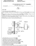 Đề thi kết thúc học phần học kì 3 môn Nguyên lý - Chi tiết máy năm 2020-2021 có đáp án - Trường CĐ Kỹ thuật Cao Thắng (Đề số 1)