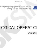 Bài giảng Logical operations: Spreadsheet