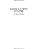 Guide to Ship Repair Estimates