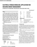 Electrical storage modeling: Application for building energy management