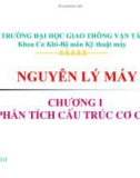 Bài giảng Nguyên lý máy: Chương 1 - ĐH Giao thông Vận Tải