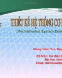 Bài giảng: Thiết kế hệ thống cơ điện tử