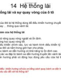 Bài giảng Hệ thống lái ô tô