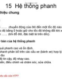 Bài giảng Hệ thống phanh - Đại học Bách khoa Hà Nội