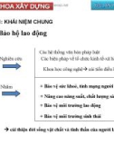 Bài giảng An toàn lao động: Chương 1 - Đại học Duy Tân