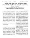 Tối ưu thông lượng mạng chuyển tiếp AF hai chiều với phần cứng không lý tưởng cho truyền năng lượng vô tuyến