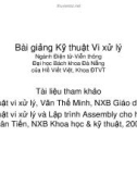 Bài giảng ý thuyết kỹ thuật vi xử lý