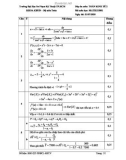 Đáp án đề thi học kỳ II năm học 2019-2020 môn Toán kinh tế 2 - ĐH Sư phạm Kỹ thuật