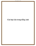 Các loại câu trong tiếng Anh