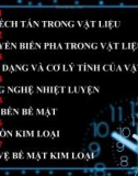 Bài giảng Công nghệ nhiệt luyện