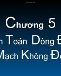 Bài giảng Phân tích ngắn mạch trong Hệ thống điện: Chương 5 - TS. Trương Ngọc Minh