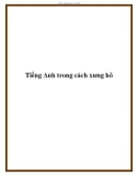 Tiếng Anh trong cách xưng hô